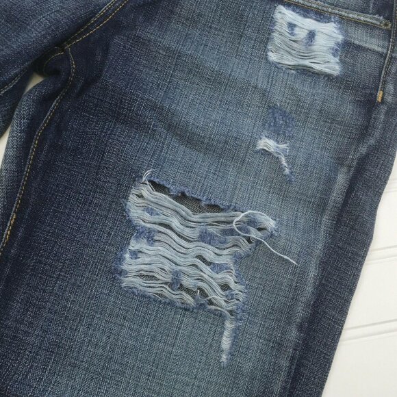 New CARMAR Distressed Baggy Fit Jeans Womens Size 25 SEE MEASUREMENTS - Picture 4 of 10